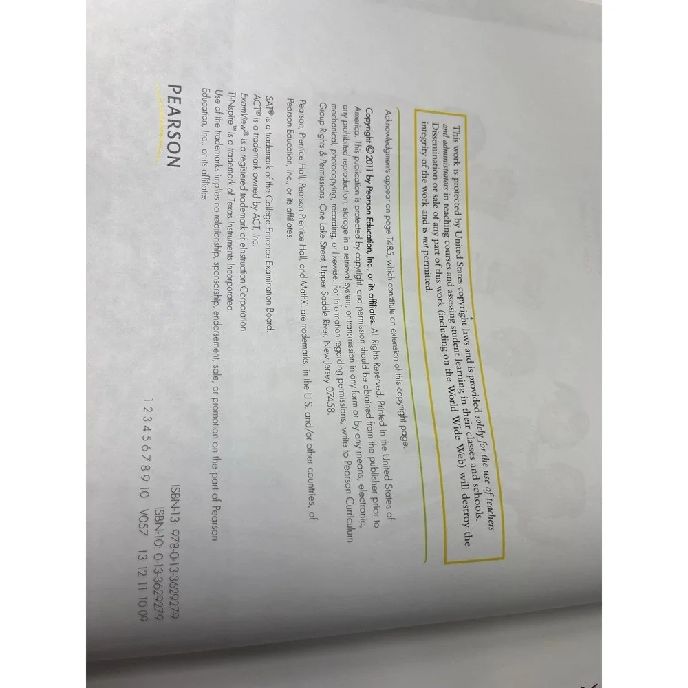 HIGH SCHOOL MATH 2011 ALGEBRA 1 STUDENT COMPANION GRADE 8/9 by PRENTICE HALL